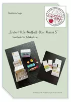 Vorschau - Mal- und Bastelvorlagen - Abschiedsgeschenk - Erste-Hilfe-Notfall-Box Klasse 5 - Deckblatt
