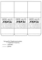 Vorschau - Mal- und Bastelvorlagen - Abschiedsgeschenk - Erste-Hilfe-Notfall-Box Klasse 5 - Seite 3