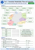 Vorschau - Arbeitsblätter - Bundesländer - Test Deutschland (Klasse5) + Europa - Basis - Seite 2