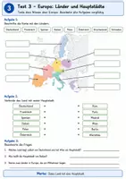 Vorschau - Arbeitsblätter - Bundesländer - Test Deutschland (Klasse5) + Europa - Basis - Seite 3