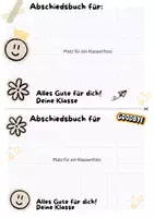 Vorschau - Anderer Materialtyp - Abschiedsbuch für Schüler (DIN A5) - Seite 1