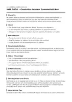 Vorschau - Arbeitsblätter - ⚽ WM 2026 – Gestalte deinen Spieler-Sticker | 5 Sprachen | Klassenposter - Seite 1