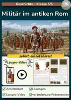 Vorschau - Stundenentwürfe - Militär im antiken Rom - Deckblatt