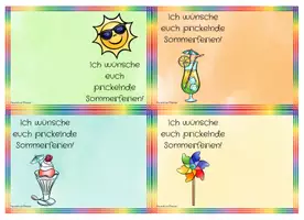 Vorschau - Bildkarten - Brause Gruß - Sommerferien Goodie - Seite 3