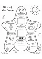 Vorschau - Arbeitsblätter - Blick auf den Sommer – Sommerliche Schreibanlässe - Seite 1