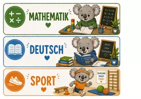 Vorschau - Präsentationen/Tafelbilder - Tagestransparenz Koalaklasse - Koala - Seite 1