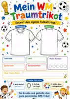 Vorschau - Mal- und Bastelvorlagen - WM 2026: Mein WM-Traumtrikot - Seite 1