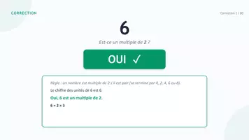 Aperçu - Présentation / Support pour le tableau - Les multiples — 80 exercices CM1-CM2 - Page 2