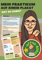 Vorschau - Arbeitsblätter - Mein Praktikum auf einem Plakat - Deckblatt