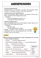 Vorschau - Arbeitsblätter - Anredepronomen (Übungen) - Seite 1