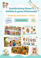 Vorschau - Unterrichtsreihen - Sozialtraining Klasse 1: Gefühle und gutes Miteinander · Präsentation und Begleitmaterial - Deckblatt