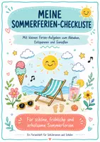 Vorschau - Stundenentwürfe - Sommerferien Checkliste - Hausaufgaben für die Sommerferien - Deckblatt