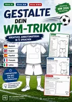 Vorschau - Arbeitsblätter - Gestalte dein WM-Trikot 2026 – differenziertes Material für Deutsch, Englisch, Spanisch, Französisch & Latein - Deckblatt