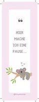 Vorschau - Merkblätter - Lesezeichen süsser Koala 🐨 beidseitig - Deckblatt