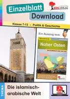 Vorschau - Arbeitsblätter - Naher Osten - Die islamisch-arabische Welt | Erdkunde Geschichte Sekundarstufe Klasse 7-10 | Türkei, politische Vielfalt | Arbeitsblätter, Kopiervorlagen, Freiarbeit mit Lösungen - Deckblatt