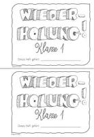Vorschau - Arbeitsblätter - Ferienheft - Wiederholung - Klasse1 - Deutsch & Mathe - Seite 3