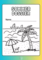 Vorschau - Mal- und Bastelvorlagen - Sommerferien Aufgaben Buch für 1. / 2. Klasse - Deckblatt