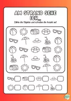 Vorschau - Mal- und Bastelvorlagen - Sommerferien Aufgaben Buch für 1. / 2. Klasse - Seite 3