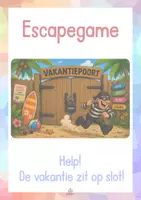 Voorbeeld - Escapegame: "De vakantie zit op slot!" - Voorblad