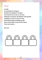 Voorbeeld - Escapegame: "De vakantie zit op slot!" - Pagina 1