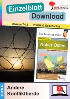 Vorschau - Arbeitsblätter - Naher Osten - Andere Konfliktherde | Klasse 5-10 Geschichte Sekundarstufe | Iran, Irak, Golfkrieg, Syrien, Islamischer Staat | Arbeitsblätter, Kopiervorlagen, Freiarbeit mit Lösungen - Deckblatt