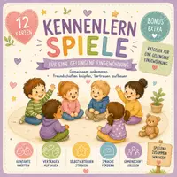 Vorschau - Bildkarten - 12 Kennenlernspiele für die Kita – Spielkarten zur Eingewöhnung + Bonus Ratgeber - Deckblatt