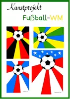 Vorschau - Mal- und Bastelvorlagen - Kunstprojekt Fußball ⚽ - Deckblatt