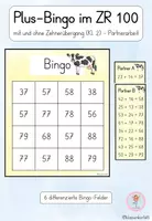 Vorschau - Spiele - Plus-Bingo im ZR 100 I Addition mit und ohne Zehnerübergang I Partnerarbeit Klasse 2 - Deckblatt