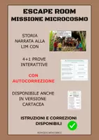 anteprima - Esercizi - ESCAPE ROOM - MICROCOSMO SCIENZE CLASSE TERZA E QUARTA - Pagina 1