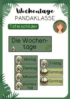 Vorschau - Arbeitsblätter - Wachsendes Materialpaket Pandaklasse - Seite 1