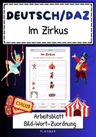 Vorschau - Arbeitsblätter - Deutsch/ DaZ: Im Zirkus | Arbeitsblatt Wortschatz - Deckblatt