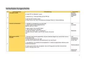 Vorschau - Arbeitsblätter - Kurzgeschichte Streuselschnecke - Seite 1
