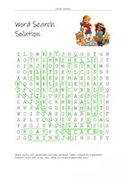 Vorschau - Arbeitsblätter - Summer Holidays Word Search - Seite 1