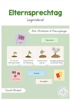 Vorschau - Anderer Materialtyp - Elternsprechtag - Legematerial (Growth Mindset) - Deckblatt