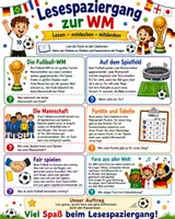 Vorschau - Arbeitsblätter - Lesespaziergang WM 2026 - 2. - 4. Klasse, sofort verwendbar! - Deckblatt