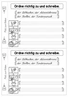 Vorschau - Arbeitsblätter - Schreibschrift üben zu Weihnachten - Miniheft / Abschreibheft für VA, SAS oder LA - Seite 3