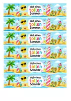 Vorschau - Anderer Materialtyp - Grüße zur Zeugnisausgabe - Banner für Trinkpäckchen, Vorlage für Smarties - Seite 2