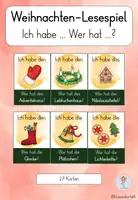 Vorschau - Spiele - Weihnachten - Lesespiel - Ich habe... Wer hat...? - Deckblatt