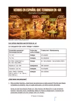 Vorschau - Unterrichtsreihen - Spanisch: -ar Verben (Infografik + Audio + Lösungen) - Deckblatt
