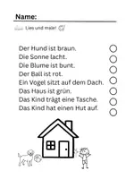 Vorschau - Arbeitsblätter - Lies genau - Deckblatt