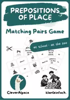 Vorschau - Stationenlernen - PREPOSITIONS OF PLACE · Matching Pairs Game · Englisch 5. Klasse - Deckblatt