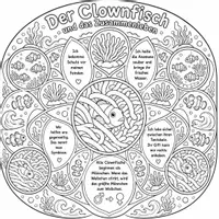 Vorschau - Arbeitsblätter - 5 Materialien zum Thema Zusammenleben / Symbiose am Bsp. vom Clownfisch. - Seite 3
