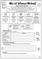 Vorschau - Arbeitsblätter - Influencer und Social Media (wachsendes Mateirialpaket) - Seite 3