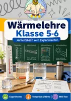Vorschau - Arbeitsblätter - Wärmelehre | Arbeitsheft mit Experimenten - Deckblatt