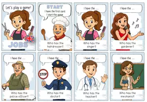 Vorschau - Spiele - Jobs | Berufe: Kartenspiel: I have who has.. | Englisch - Seite 2