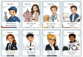 Vorschau - Spiele - Jobs | Berufe: Kartenspiel: I have who has.. | Englisch - Seite 3