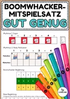 Vorschau - Arbeitsblätter - "Gut genug" Boomwhacker Mitspielsatz - Musik Jg.5-8 - Deckblatt
