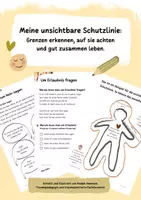 Vorschau - Unterrichtsreihen - Grenzen setzen: Arbeitsblätter Förderschule Kl. 5–8 | Leichte Sprache | traumapädagogisch | sofort einsetzbar - Deckblatt