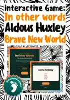 Vorschau - Spiele - In other words (digitales Spiel) - "Brave New World" - Aldous Huxley - Deckblatt