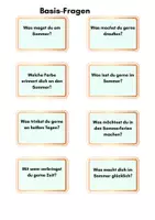 Vorschau - Stundenentwürfe - Reflexionskarten „Kreativ durch den Sommer“ – DaZ & Sommerschule - Seite 1
